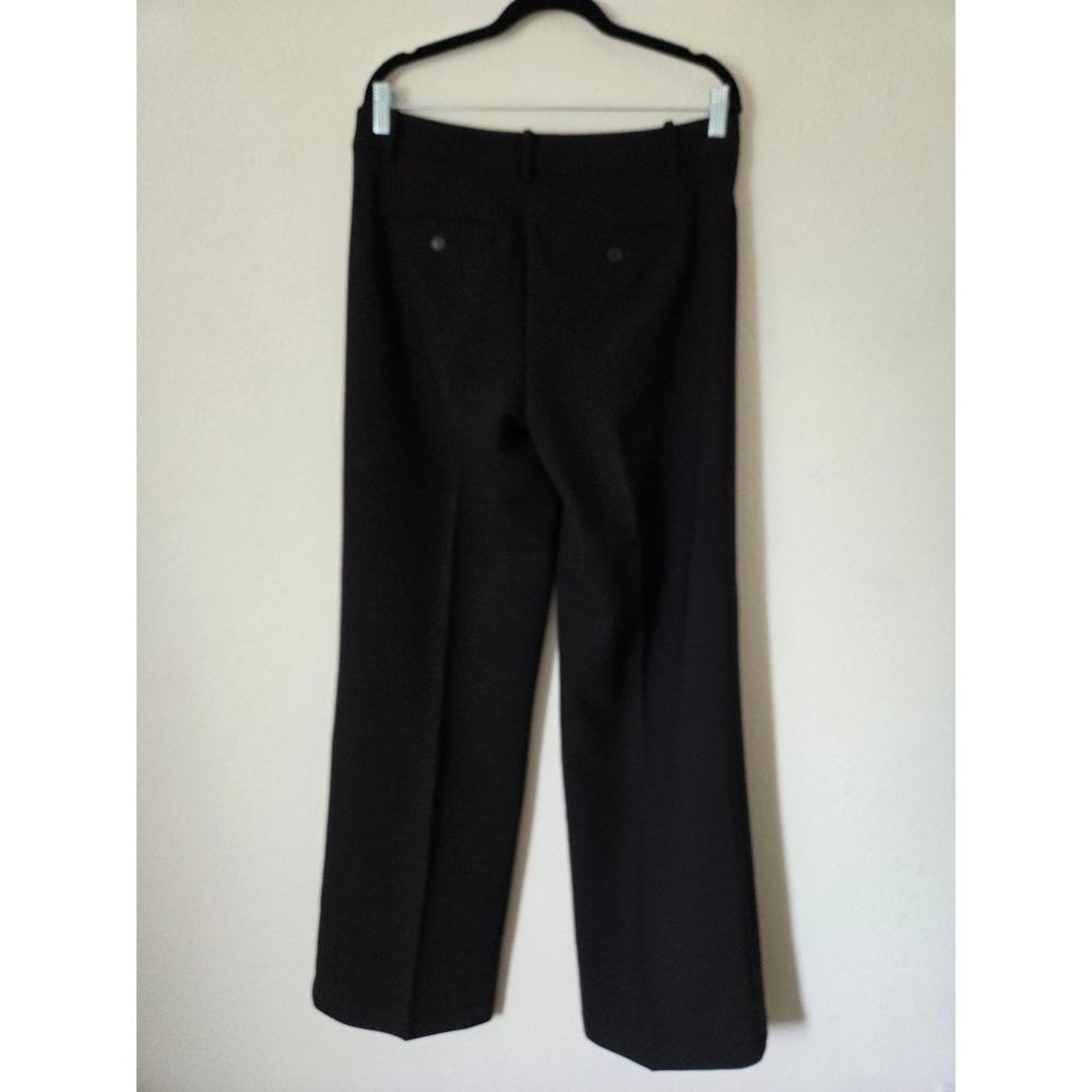 NWT LOFT Womens 6 Tall Black Wide Leg Trouser Pants Ponte Knit 755472 - Picture 6 of 10